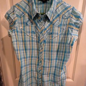 Button up western blouse